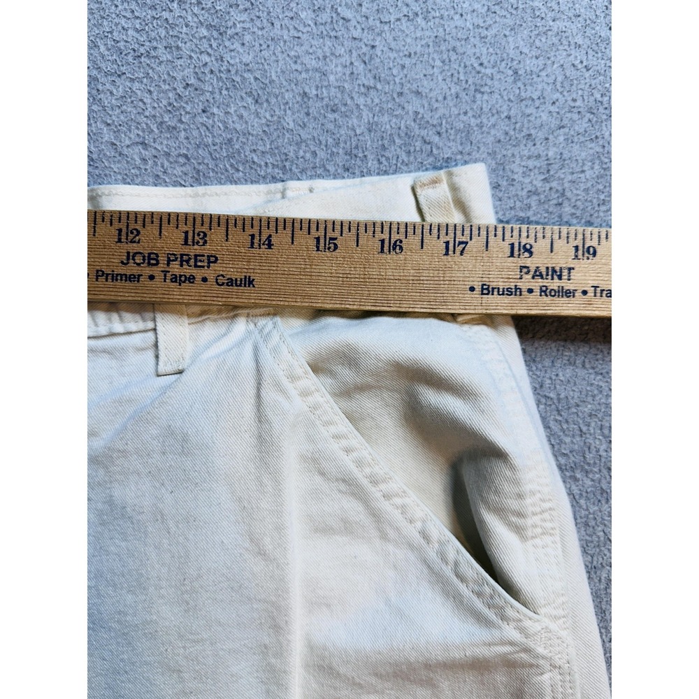 Carhartt Pants Mens 36x36 (35x33) White B148 Dungaree Fit Carpenter Utility - Picture 8 of 14